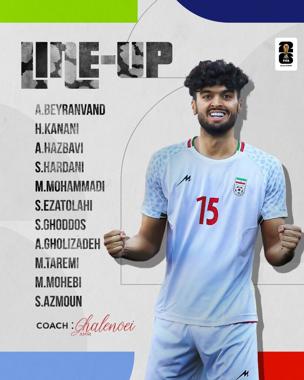 مقدماتی جام جهانی| ترکیب تیم ملی ایران مقابل ترکمنستان مشخص شد