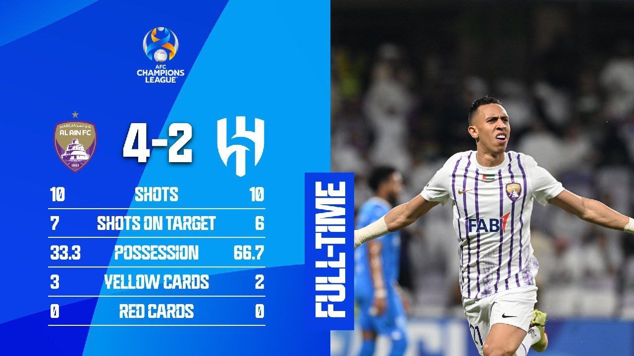 نیمهنهای لیگ قهرمانان آسیا| پیروزی پُرگل العین برابر الهلال