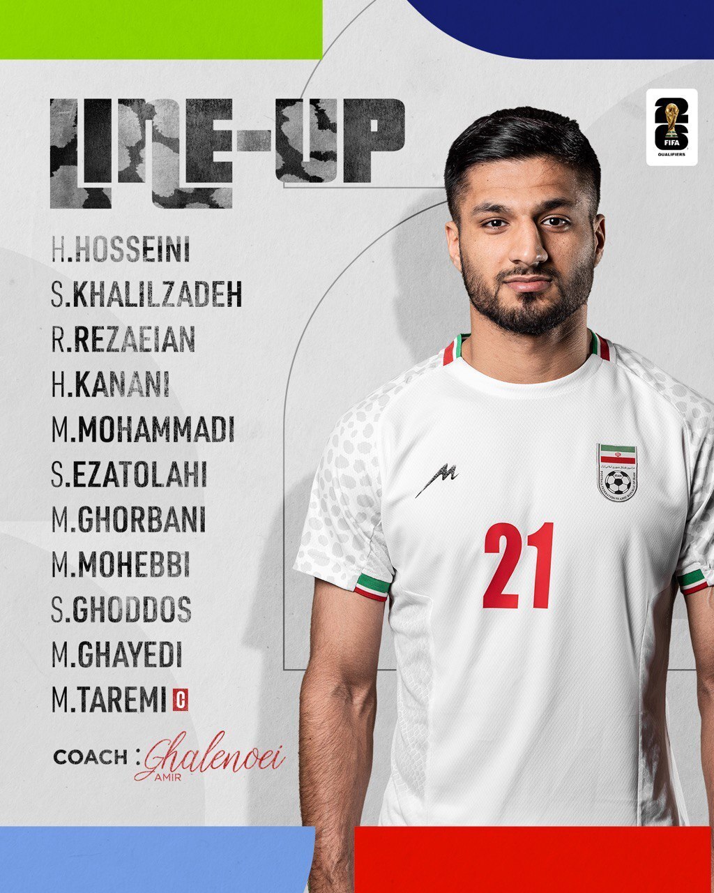 مقدماتی جام جهانی| اعلام ترکیب تیم ملی ایران مقابل ترکمنستان مقدماتی جام جهانی| اعلام ترکیب تیم ملی ایران مقابل ترکمنستان