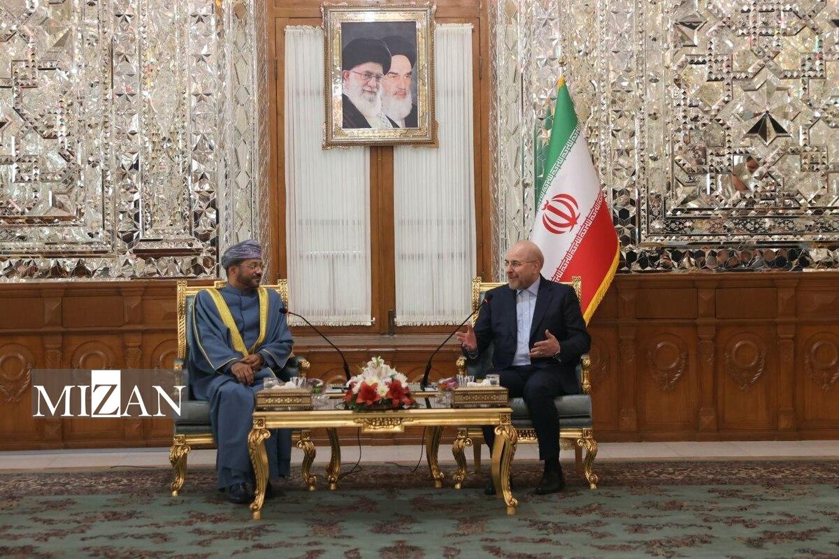 دیدار وزیر خارجه عمان با قالیباف