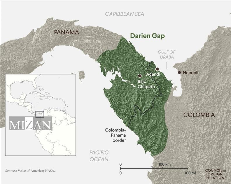 مسیر دارینگَپ و وضعیت مهاجران در ۲۰۲۴ مسیر دارینگَپ و وضعیت مهاجران در ۲۰۲۴