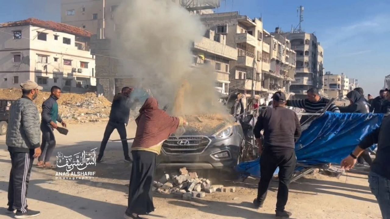 رژیم صهیونیستی مدرسه اسکان آوارگان را در الدرج بمباران کرد