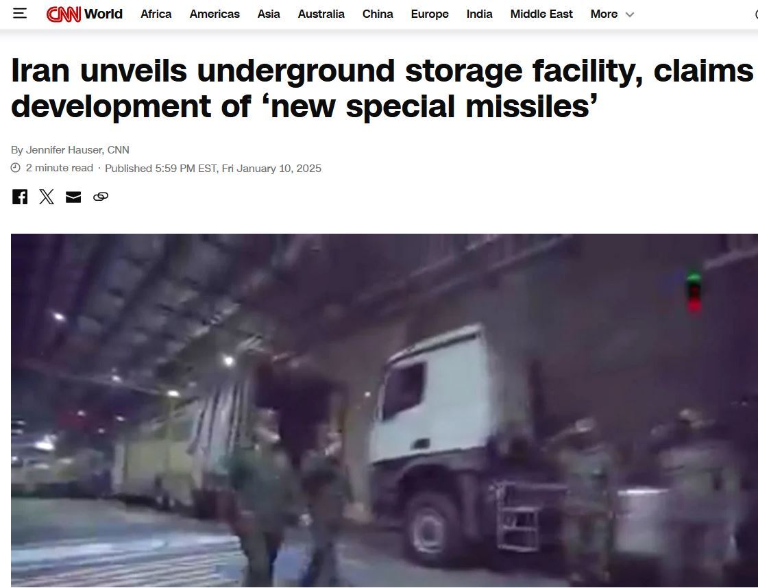 بازتاب رونمایی ایران از شهر موشکی زیرزمینی جدید در رسانه‌های جهان