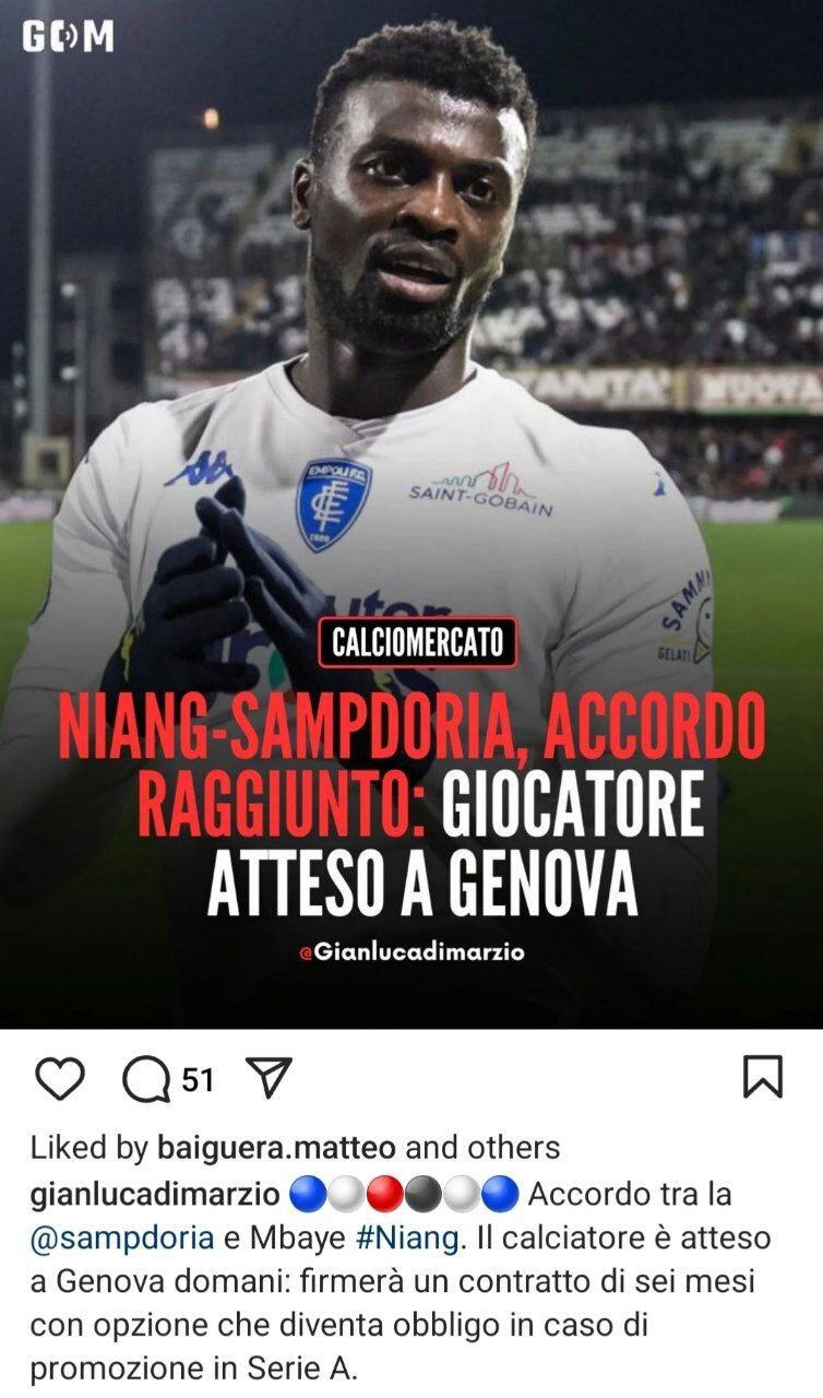 گزینه پرسپولیس به سمپدوریا پیوست