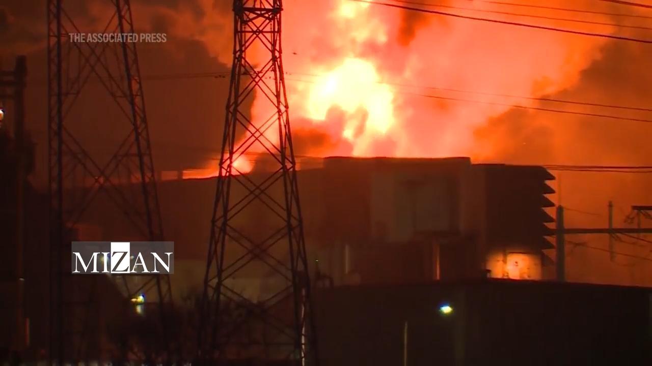 آتش‌سوزی بزرگترین کارخانه باتری جهان در کالیفرنیا