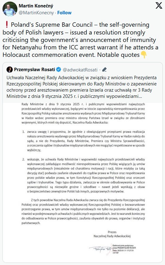 انتقاد گروه‌های حقوق بشری از رویکرد لهستان در قبال حکم لاهه