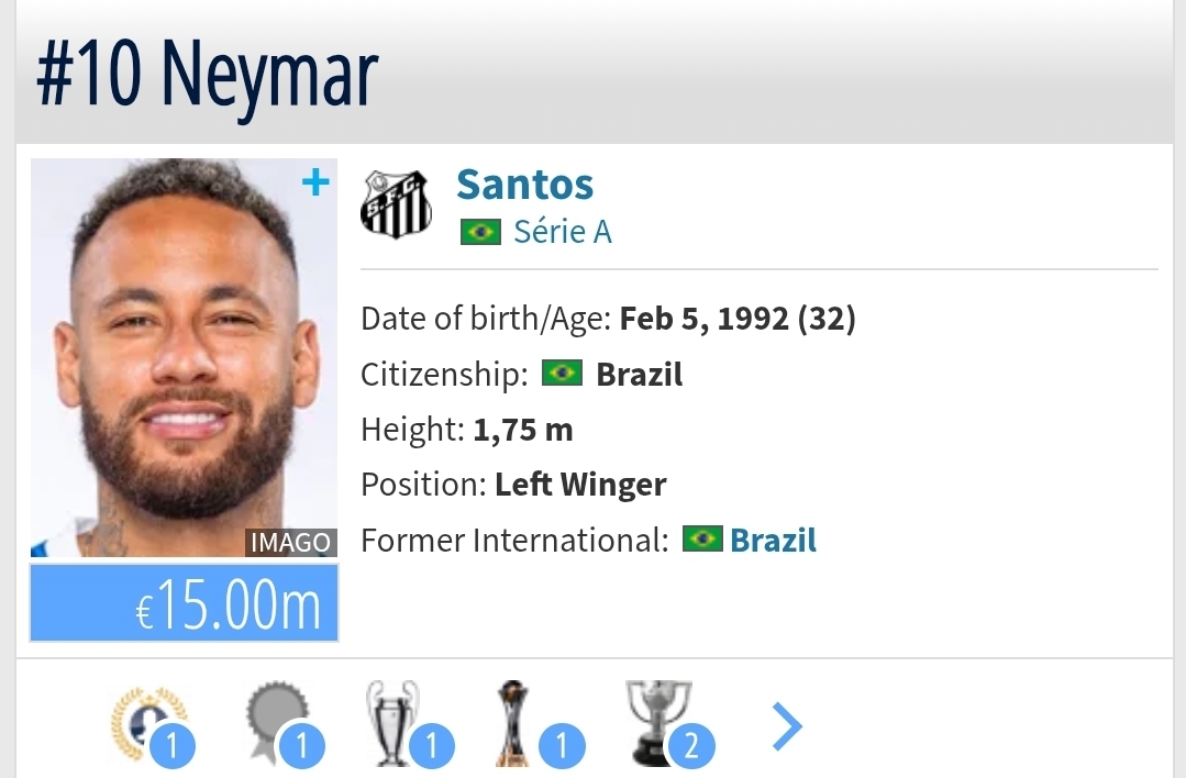 سیر نزولی ارزش نیمار در ترانسفر مارکت/ افول ستاره برزیلی در رویای جام جهانی