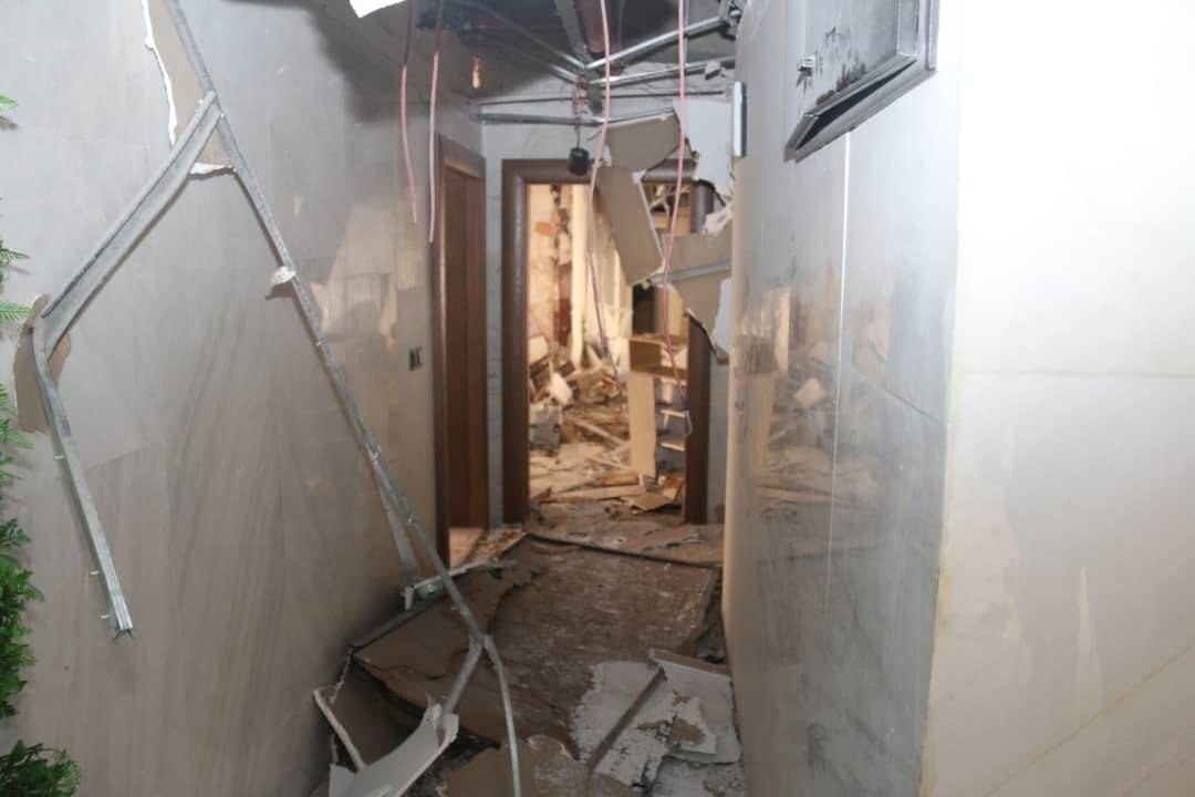 مصدومیت ۴ نفر در پی انفجار یک ساختمان نوساز در خیابان فرحزادی تهران