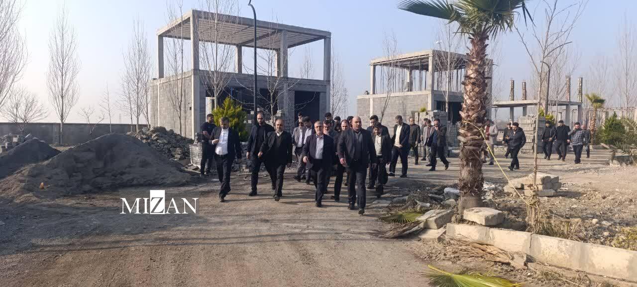 رئیس کل دادگستری مازندران از ۳ پل در حال احداث چمستان بازدید کرد/