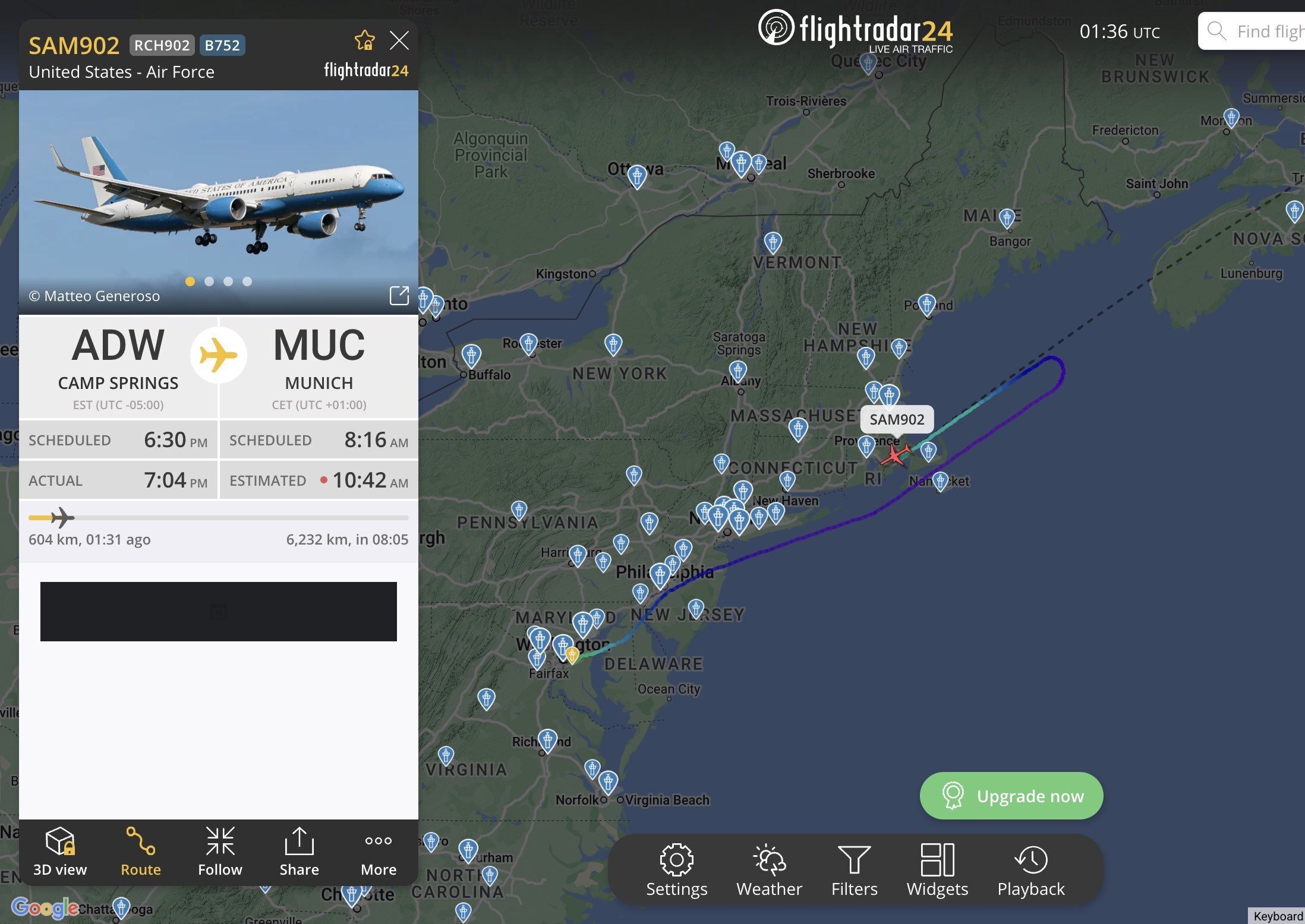 نقص فنی هواپیمای حامل وزیر خارجه آمریکا؛ روبیو به واشنگتن بازگشت