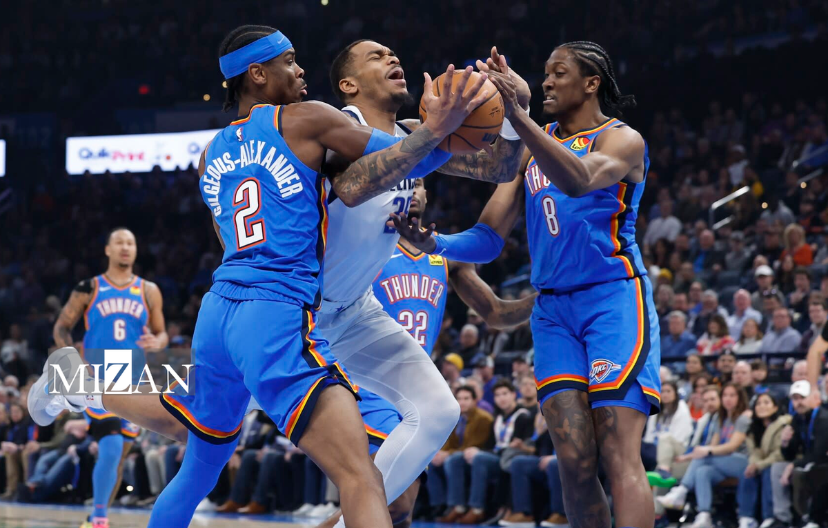 لیگ بسکتبال NBA| تداوم صدرنشینی اوکلاهماسیتی تاندر در کنفرانس غرب