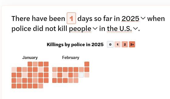 شلیک مرگبار پلیس آمریکا به ۱۸۲ نفر در سال ۲۰۲۵ شلیک مرگبار پلیس آمریکا به ۱۸۲ نفر در سال ۲۰۲۵
