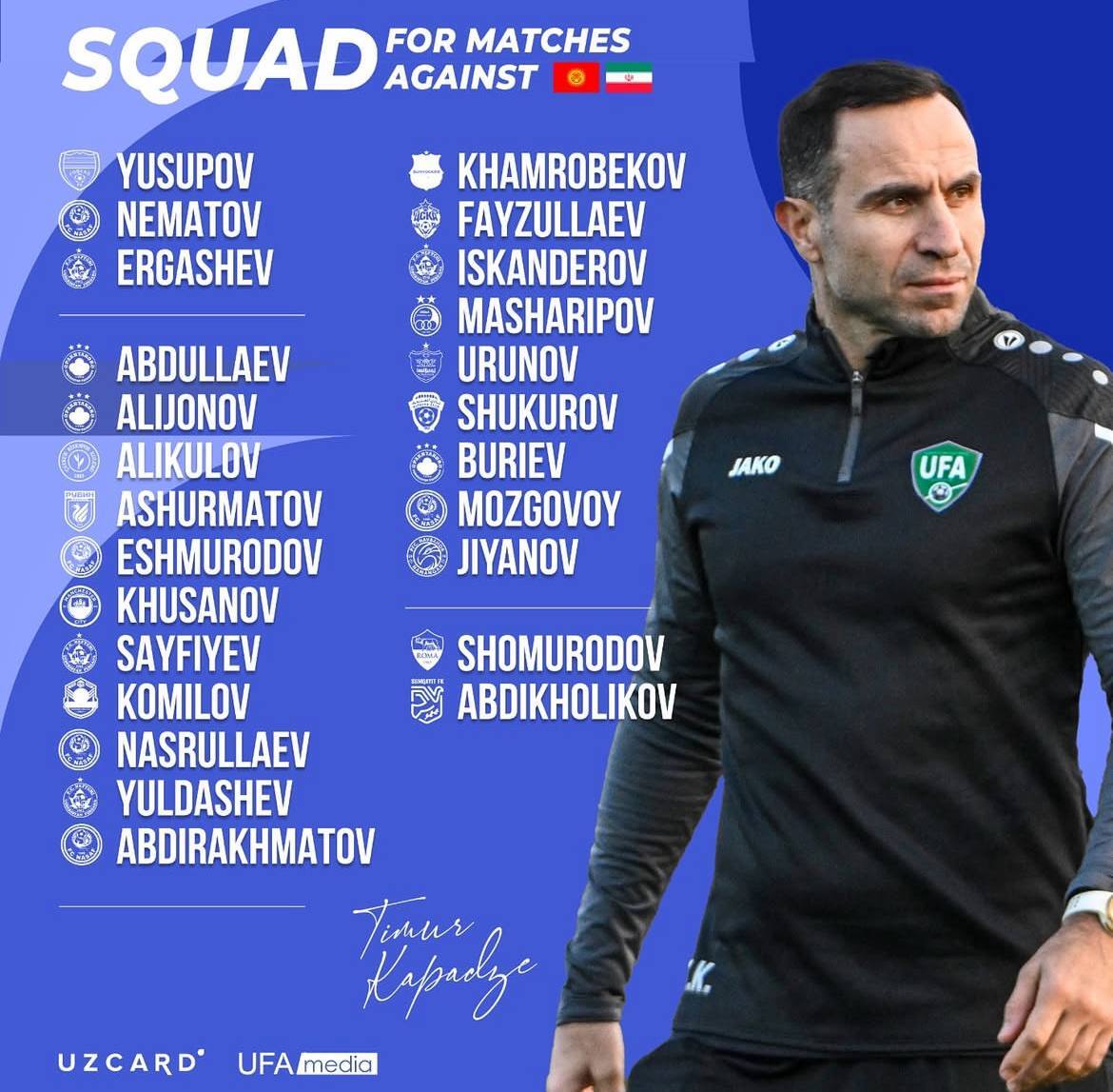 دعوت از ستاره‌های استقلال،‌ پرسپولیس و فولاد به تیم ملی ازبکستان