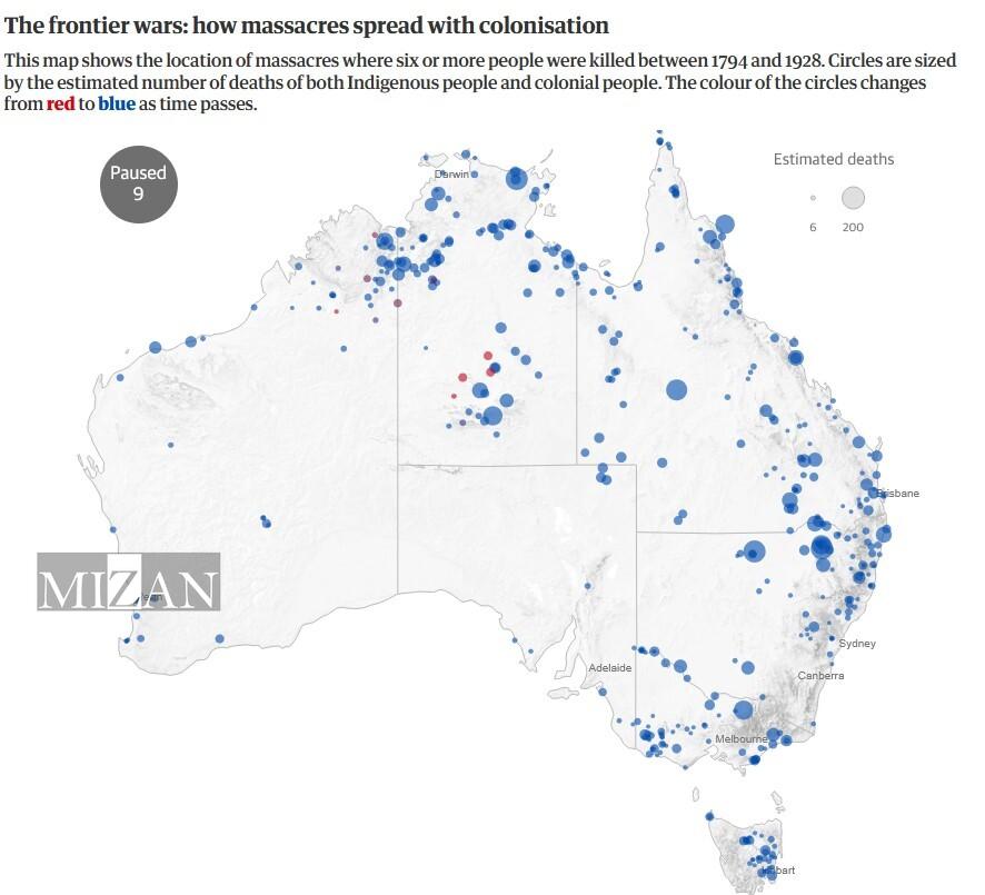 افشای جزئیات قتلعام بومیان استرالیا در دوره استعمار انگلیس افشای جزئیات قتلعام بومیان استرالیا در دوره استعمار انگلیس