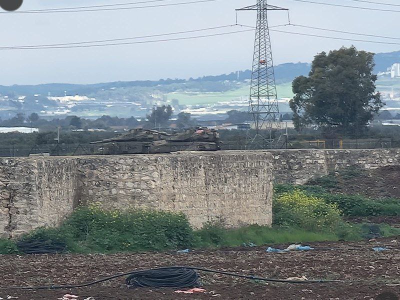 استقرار تانک های رژیم صهیونیستی در جنین