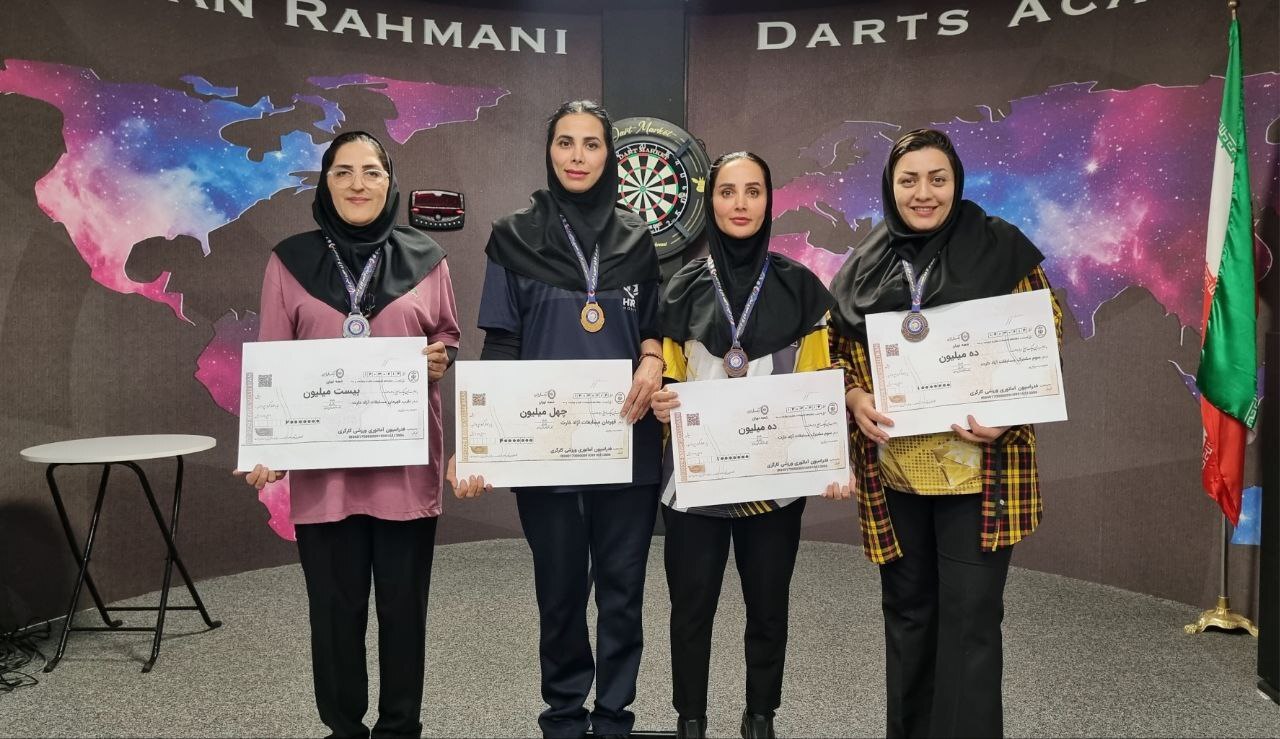 پایان مسابقات دارت کارگری با معرفتی نفرات برتر