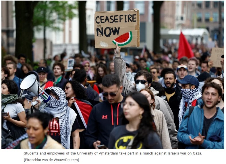 اعتراض دانشجویی در دانشگاه‌های اروپا و حشونت پلیس