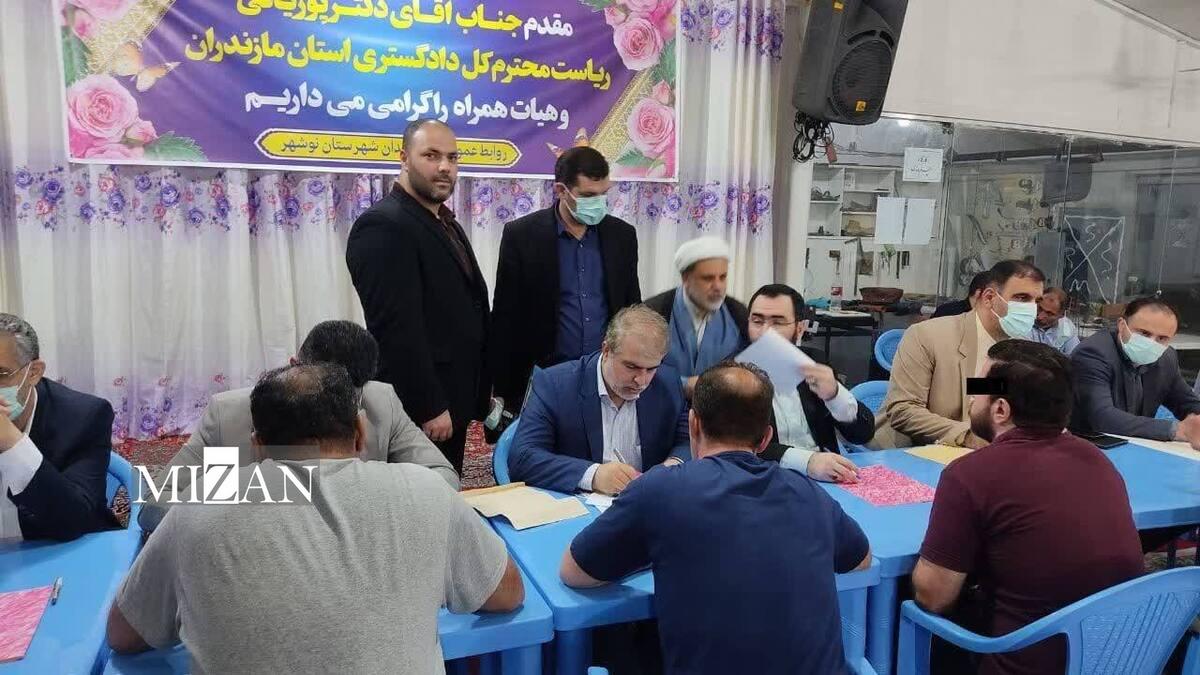 ۲۰ مددجوی زندان نوشهر آزاد شدند