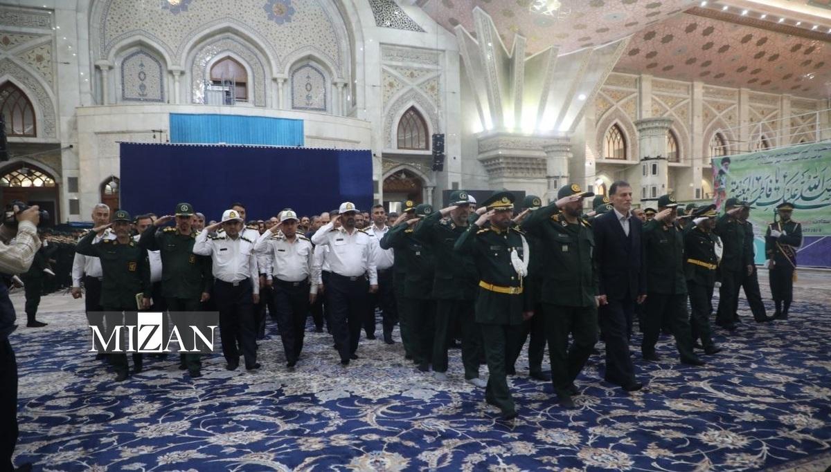 تجدید میثاق اعضای سپاه محمد رسول الله (ص) تهران با بنیان‌گذار کبیر انقلاب