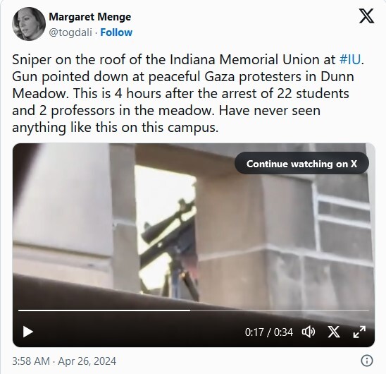 حضور تکتیراندازان پلیس در دانشگاههای آمریکا؛ تهدیدی جدی برای معترضان حامی فلسطین حضور تکتیراندازان پلیس در دانشگاههای آمریکا؛ تهدیدی جدی برای معترضان حامی فلسطین