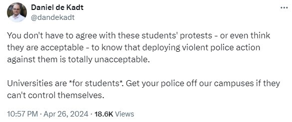 حضور تکتیراندازان پلیس در دانشگاههای آمریکا؛ تهدیدی جدی برای معترضان حامی فلسطین حضور تکتیراندازان پلیس در دانشگاههای آمریکا؛ تهدیدی جدی برای معترضان حامی فلسطین