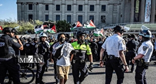 حمایت از مردم غزه در آمریکا و اروپا؛ پلیس نیویورک ۳۴ معترض را بازداشت کرد