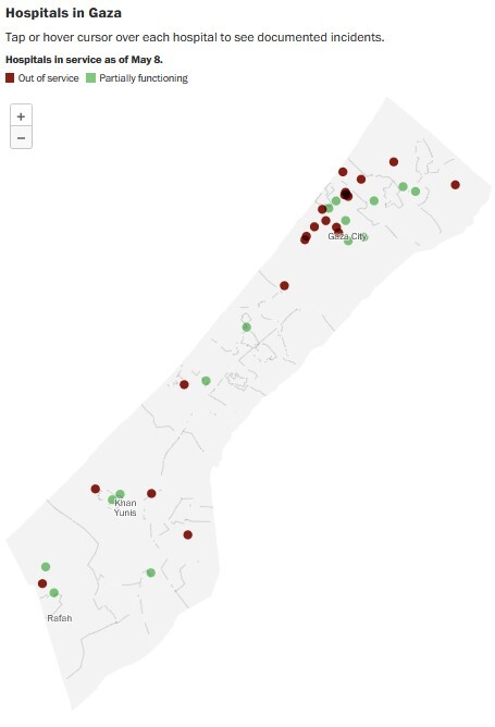بیمارستان‌ها و اردوگاه‌ها در نوار غزه زیر آتش حمله‌های رژیم صهیونیستی