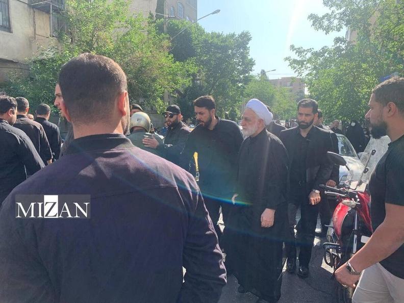 حضور مسئولین و مقامات کشوری در مراسم تشییع رئیس جمهور و همراهان