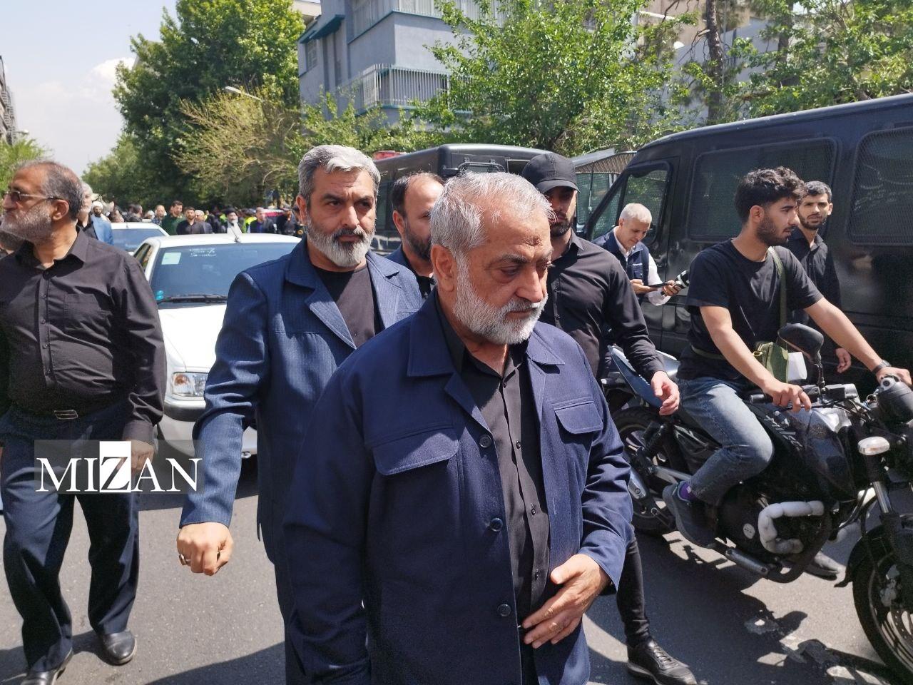 حضور مسئولین و مقامات کشوری در مراسم تشییع رئیس جمهور و همراهان