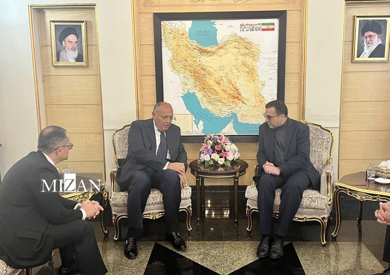 وزیر خارجه مصر وارد ایران شد