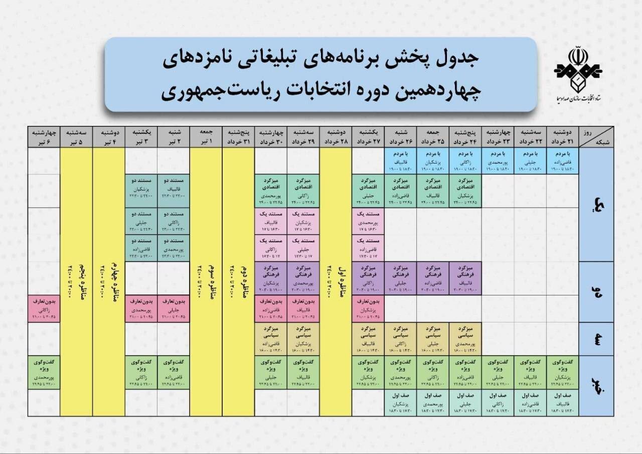 آخرین اخبار انتخابات ریاست جمهوری ۱۴۰۳/ اولین مناظره نامزدها امروز برگزار می‌شود
