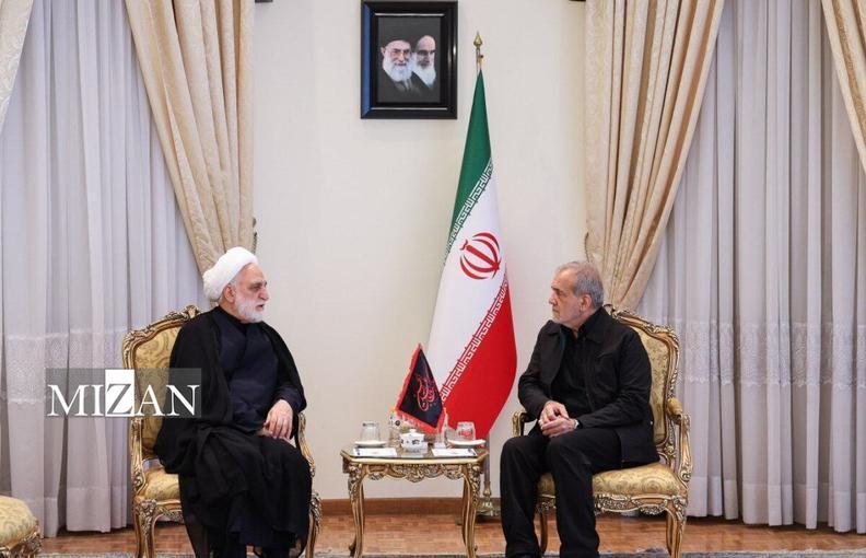 دیدار رئیس قوه با رئیس جمهور منتخب اخبار هفته