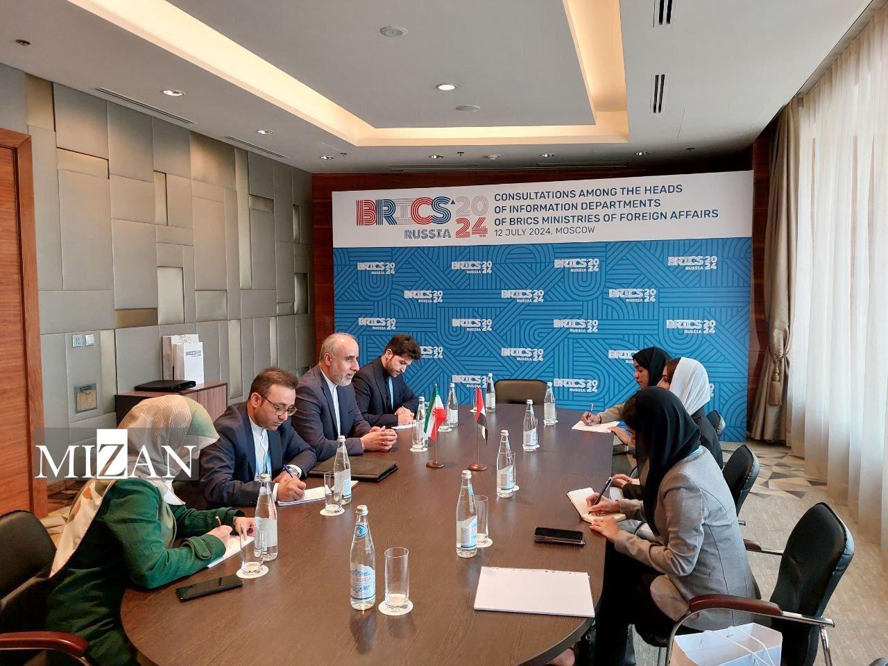 گسترش روابط دوجانبه و مقابله با استفاده ابزاری از حقوق بشر؛ محور رایزنی کنعانی و همتایان عضو بریکس