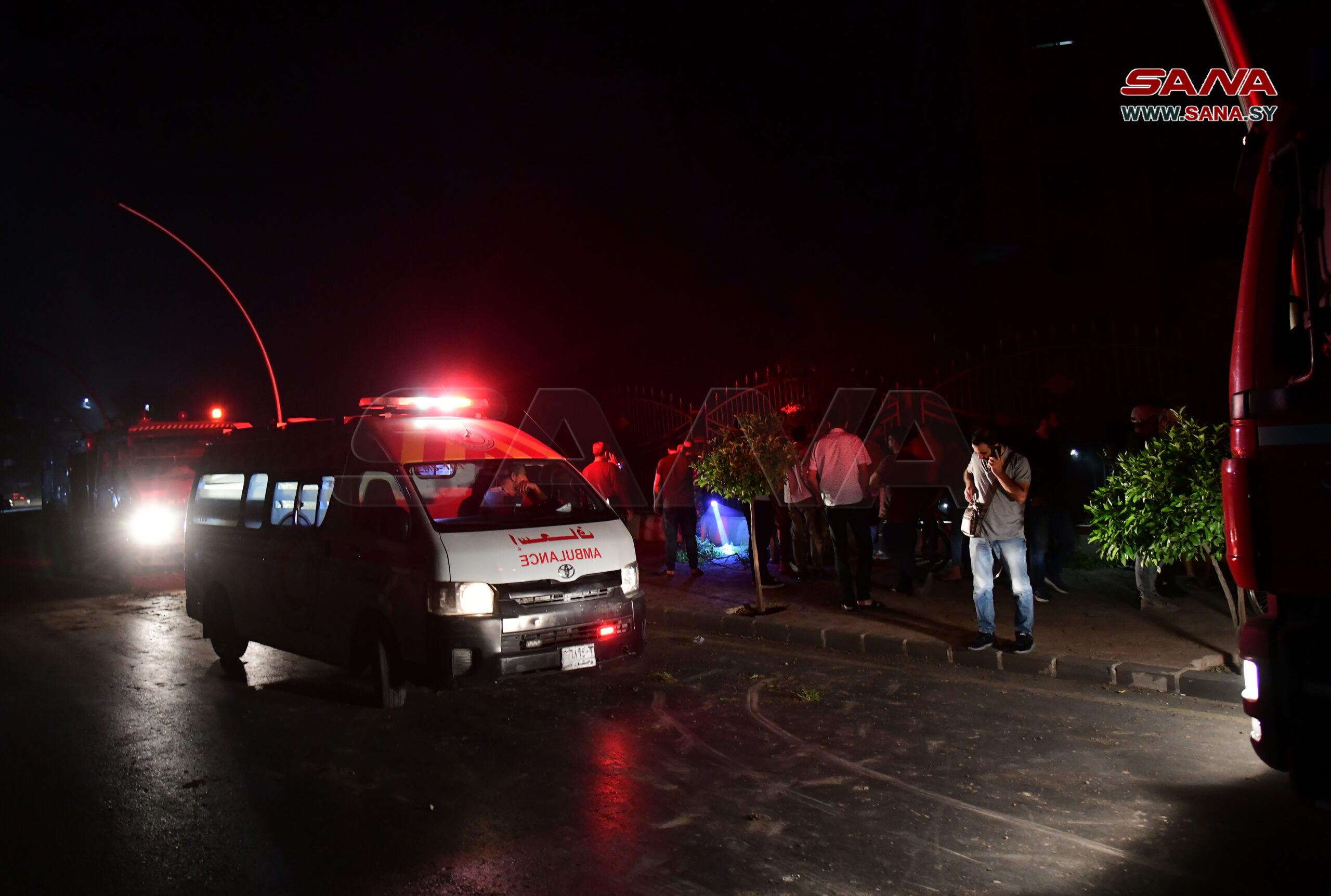 مقابله پدافند هوایی سوریه با تجاوز رژیم صهیونیستی به دمشق