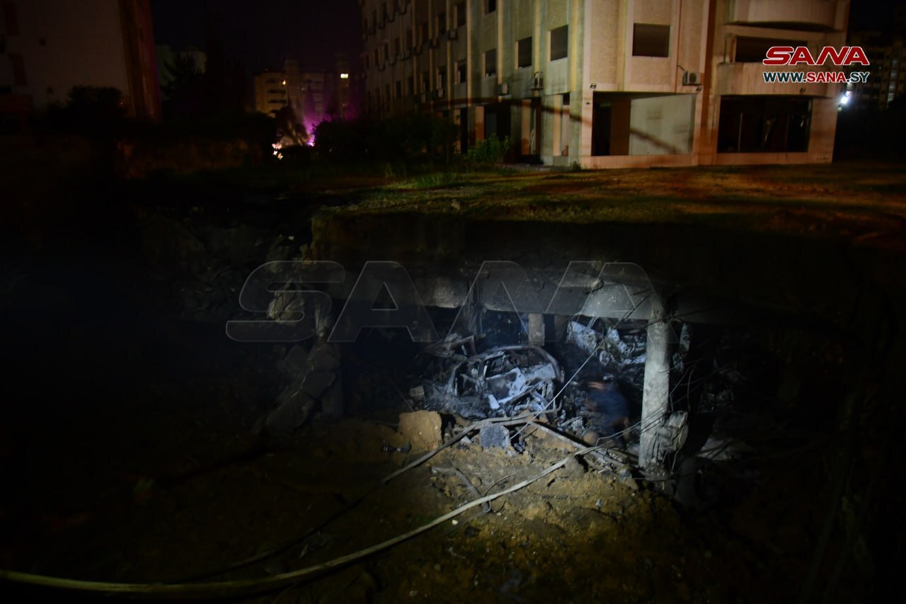 مقابله پدافند هوایی سوریه با تجاوز رژیم صهیونیستی به دمشق