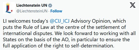 واکنش‌های مثبت بین‌المللی به حکم مشورتی لاهه درباره اشغالگری صهیونیست‌ها