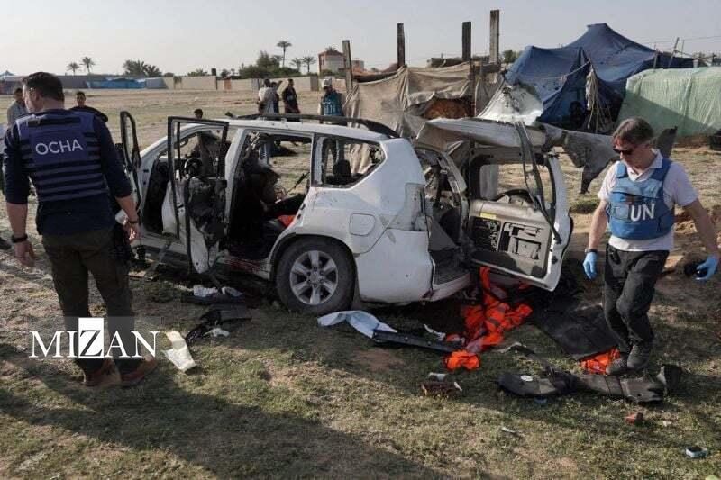 اشغالگران کاروان سازمان ملل در غزه را هدف قرار دادند؛ ادامه کارزار جنگ علیه امدادگران