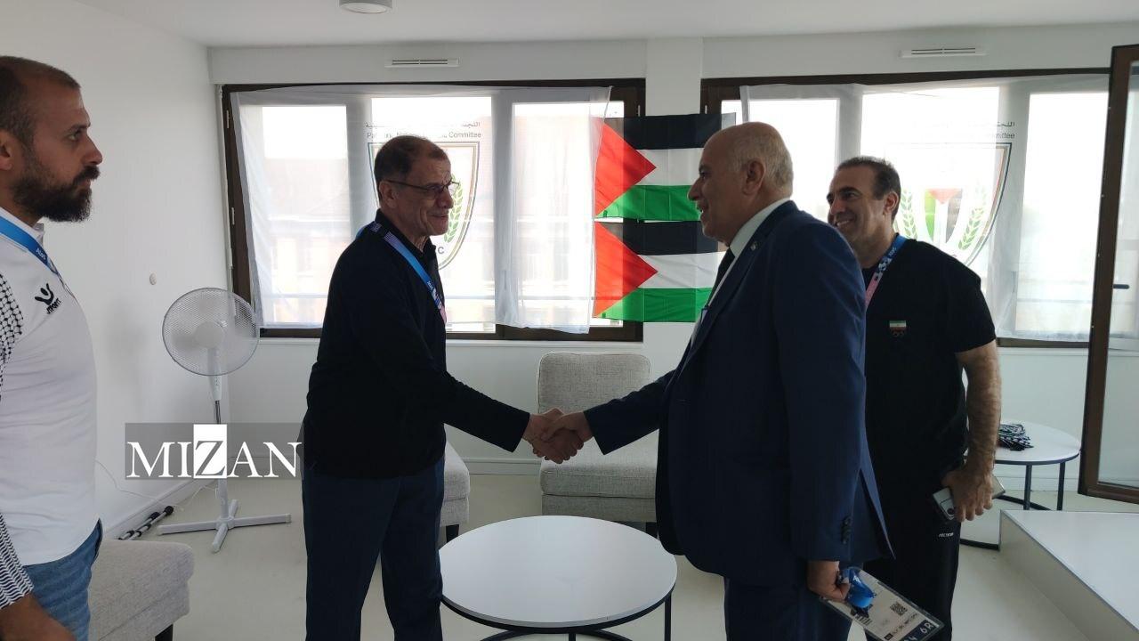 المپیک ۲۰۲۴| خسرویوفا با رئیس کمیته ملی المپیک فلسطین دیدار کرد المپیک ۲۰۲۴| خسرویوفا با رئیس کمیته ملی المپیک فلسطین دیدار کرد