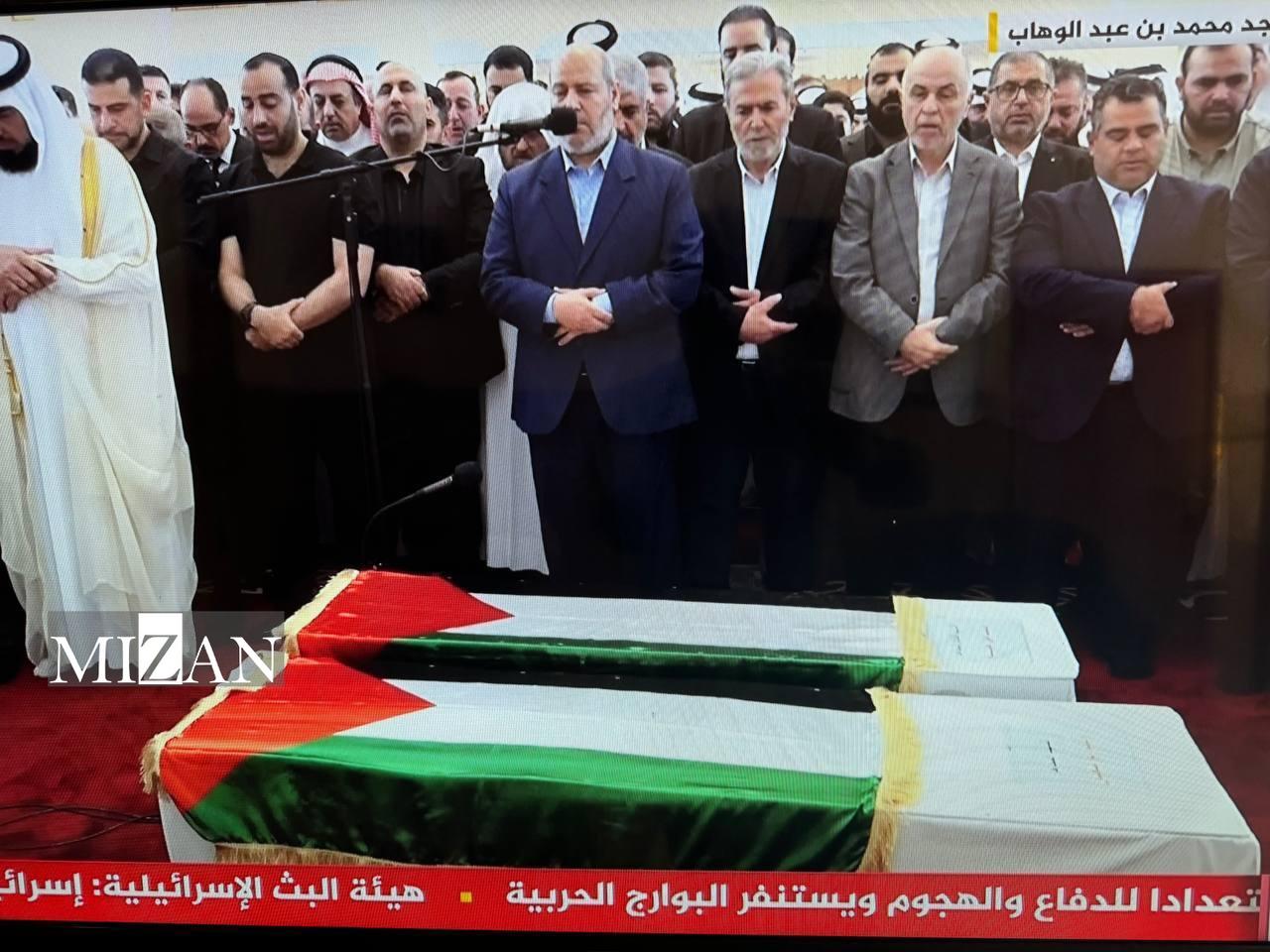 مراسم تشییع پیکر شهید هنیه در قطر برگزار شد