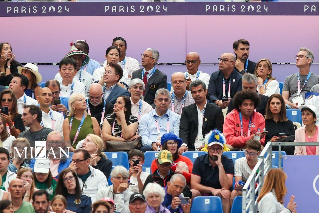 المپیک پاریس ۲۰۲۴| حضور وزیر ورزش، دبیرکل کمیته ملی المپیک و رئیس فدراسیون تکواندو در سالن «گرند پَله» المپیک پاریس ۲۰۲۴| حضور وزیر ورزش، دبیرکل کمیته ملی المپیک و رئیس فدراسیون تکواندو در سالن «گرند پَله»