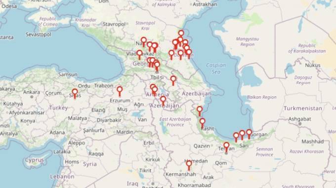 نقشه‌ پراکندگی زادگاه‌های کشتی‌گیران آزادکار در المپیک پاریس + تصاویر