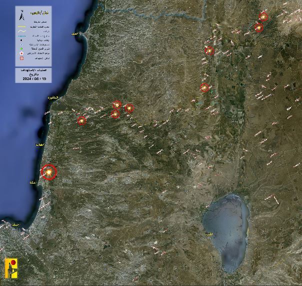 حمله موشکی حزب‌الله به جولان و شمال اراضی اشغالی