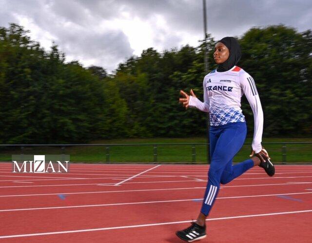 المپیک ۲۰۲۴| کشور مدعی دموکراسی و حامی رژیم صیهونیستی به محجبه‌ها اجازه حضور در المپیک را نمی‌دهد و یک ورزشکار را محروم کرد! + عکس