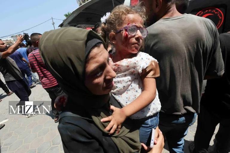 حمله رژیم صهیونیستی به مدرسه خدیجه در دیرالبلح؛ جنگ هدفمند اشغالگران علیه آوارگان