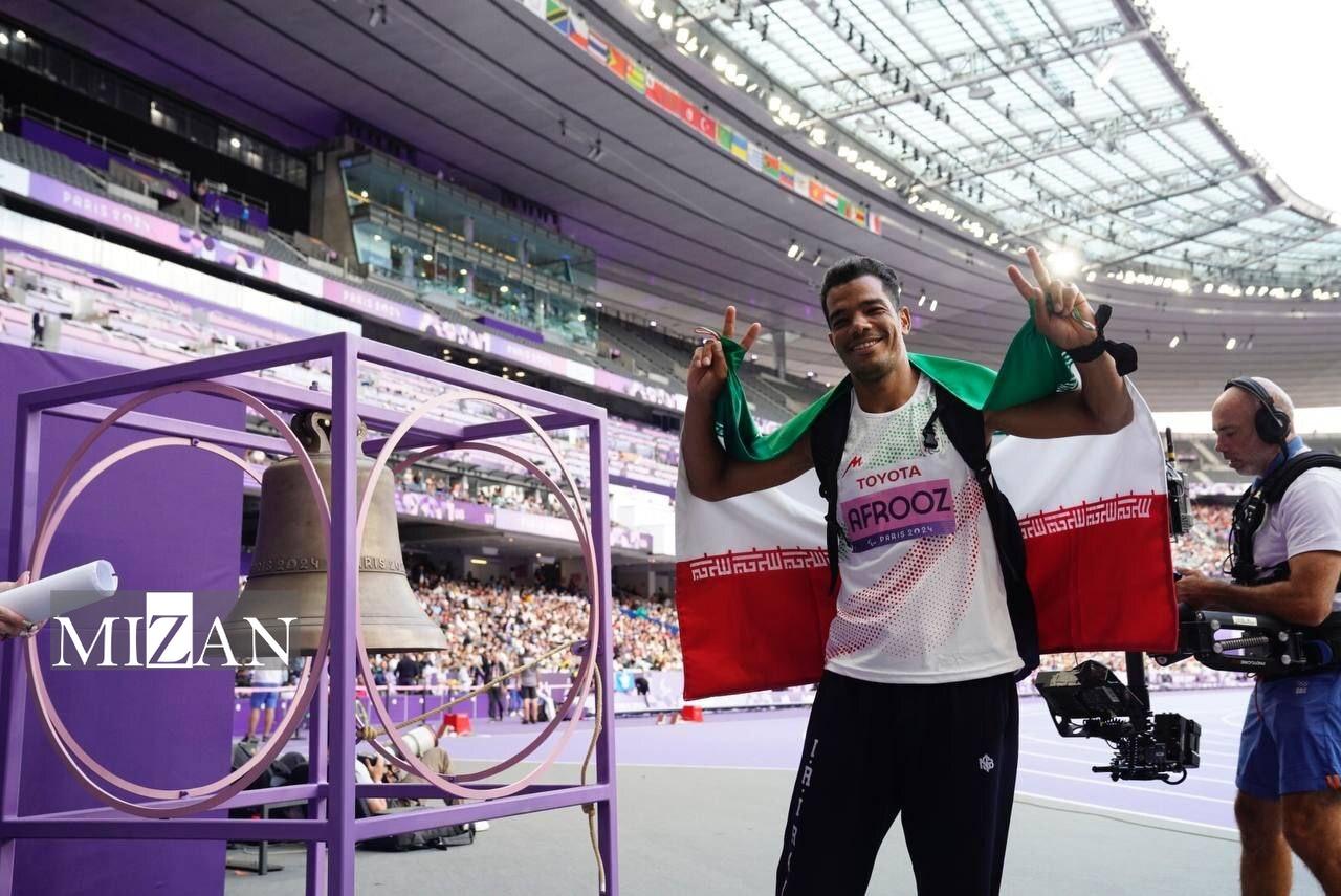 پارالمپیک ۲۰۲۴| سومین طلای ایران با رکورد شکنی افروز در پرتاپ نیزه/ کماندار ایرانی به یکچهارم نهایی ریکرو راه یافت/ صعود جوانمردی به فینال مسابقات میکس تپانچه بادی پارالمپیک ۲۰۲۴| سومین طلای ایران با رکورد شکنی افروز در پرتاپ نیزه/ کماندار ایرانی به یکچهارم نهایی ریکرو راه یافت/ صعود جوانمردی به فینال مسابقات میکس تپانچه بادی