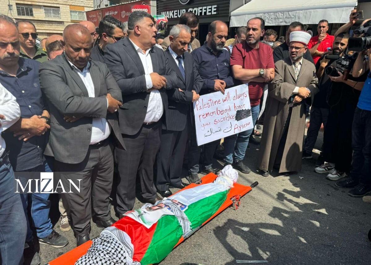 تشییع پیکر عایشه‌نور در کرانه باختری برگزار شد