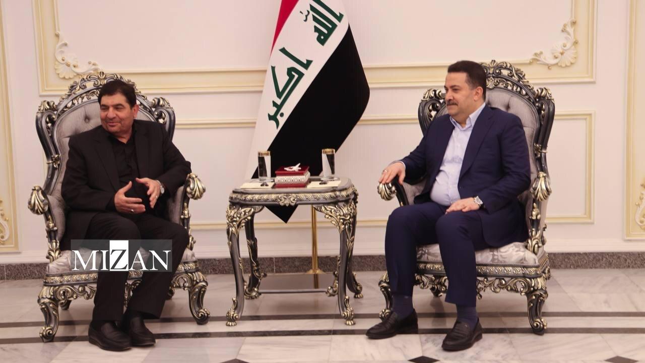 تقدیر مخبر از دولت و ملت عراق برای میزبانی زائران اربعین/ زیرساختهای مناسبی برای این سفر در سالهای اخیر فراهم شده است/ السودانی: تشکر از ارایه امکانات و تسهیلات به زوار از سوی جمهوری اسلامی/ مواضع مشترک تهران و بغداد باید در تمام تحولات بین المللی و منطقه موثر واقع شود تقدیر مخبر از دولت و ملت عراق برای میزبانی زائران اربعین/ زیرساختهای مناسبی برای این سفر در سالهای اخیر فراهم شده است/ السودانی: تشکر از ارایه امکانات و تسهیلات به زوار از سوی جمهوری اسلامی/ مواضع مشترک تهران و بغداد باید در تمام تحولات بین المللی و منطقه موثر واقع شود