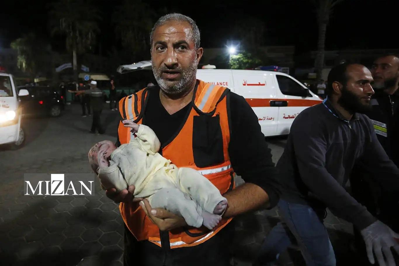 شهادت ۷۱۰ نوزاد فلسطینی درپی حمله‌های رژیم صهیونیستی