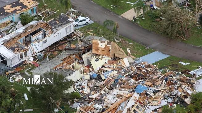 ۱۷ کشته و قطعی برق میلیون‌ها نفر؛ طوفان میلتون در آمریکا پیش می‌رود
