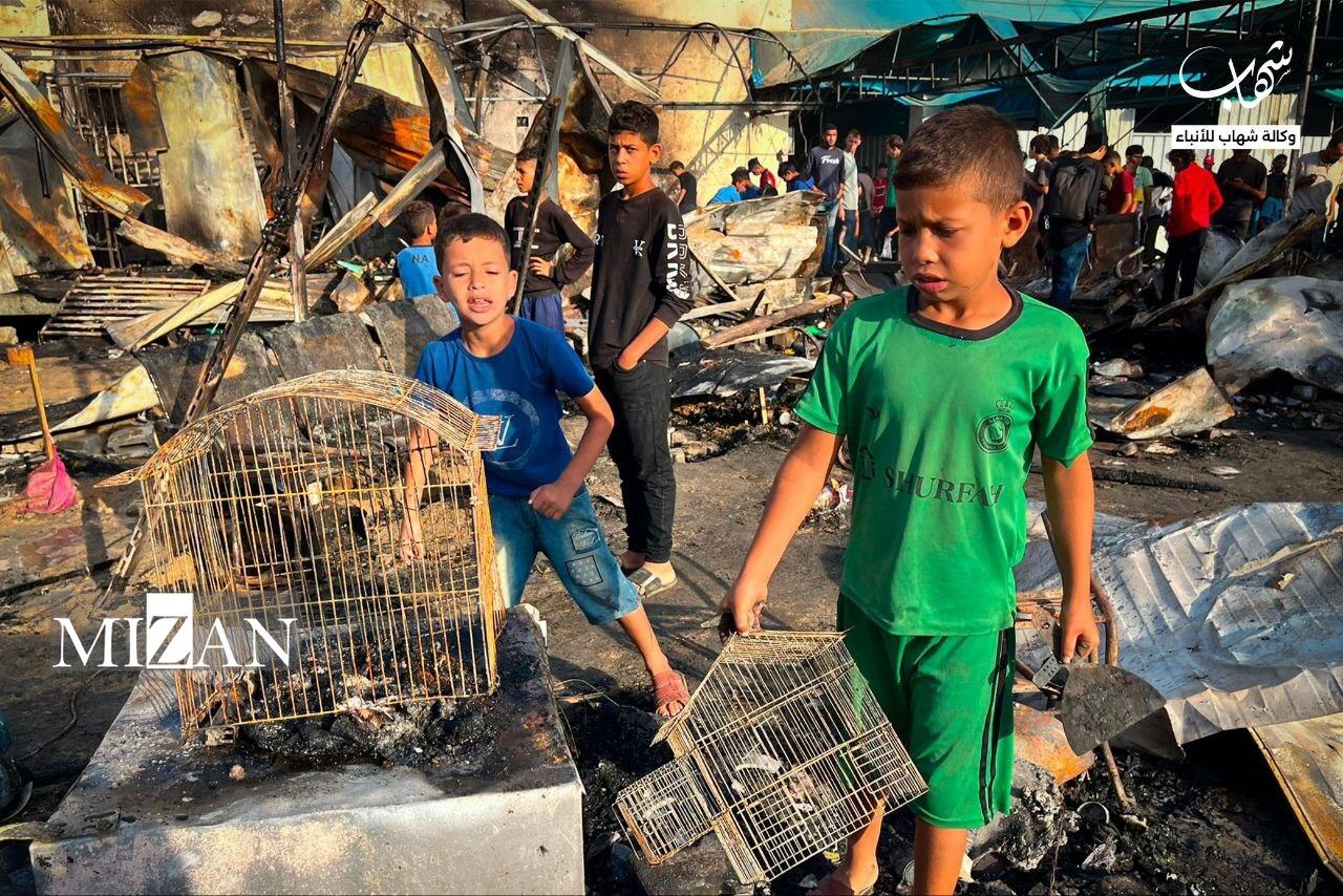 جنگ رژیم صهیونیستی علیه آوارگان در غزه؛ ده‌ها فلسطینی در چادر‌ها سوختند